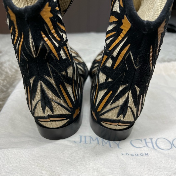 Stunning Jimmy Choo Limited Edition Rare Mina Palm Boots Size 36 - Picture 2 of 4